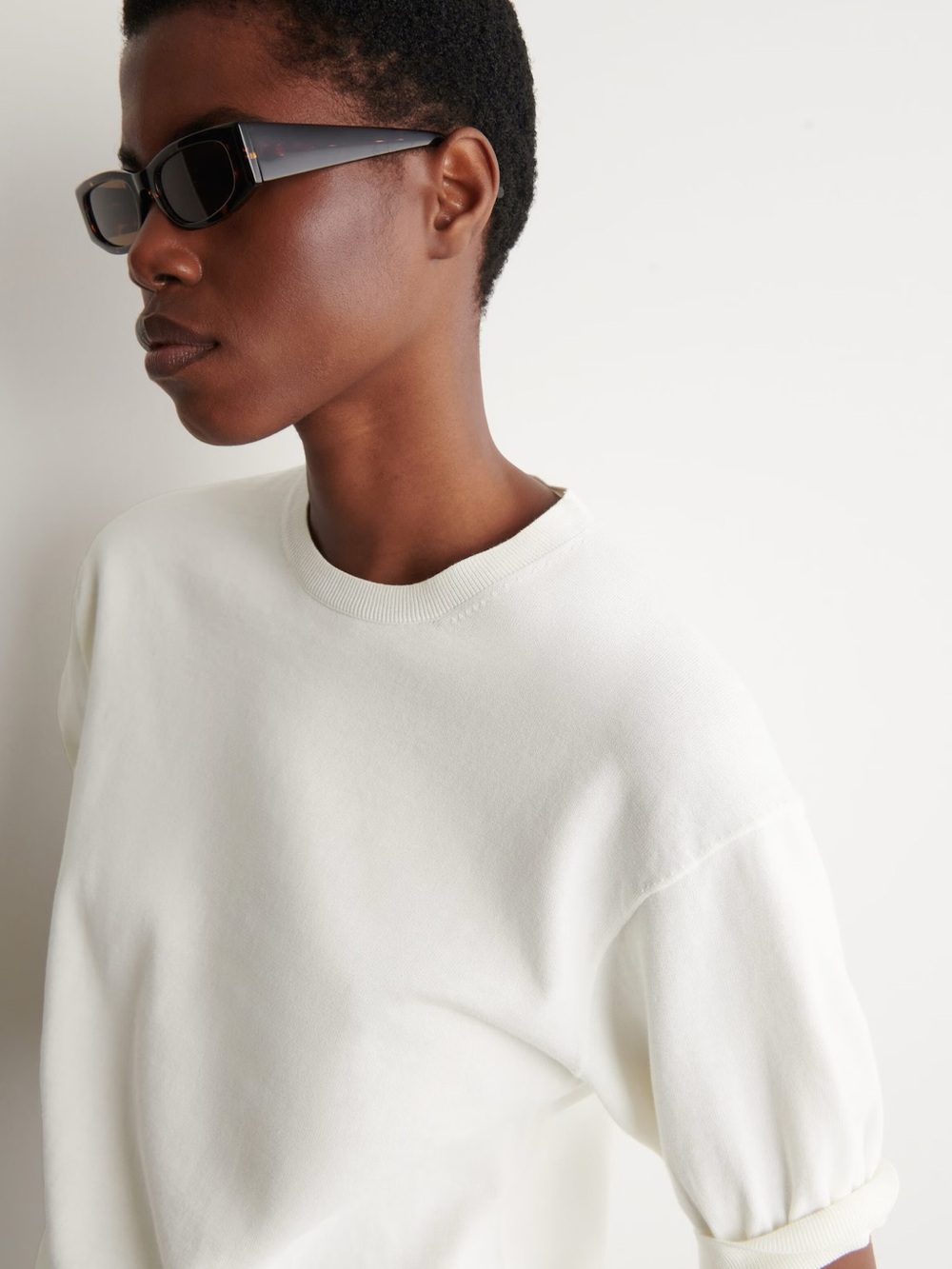 NWT (size small) COS KNITTED COTTON T-SHIRT - Picture 4 of 8